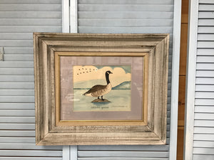 Vtg Linnea Wardwell Canada Goose Watercolor