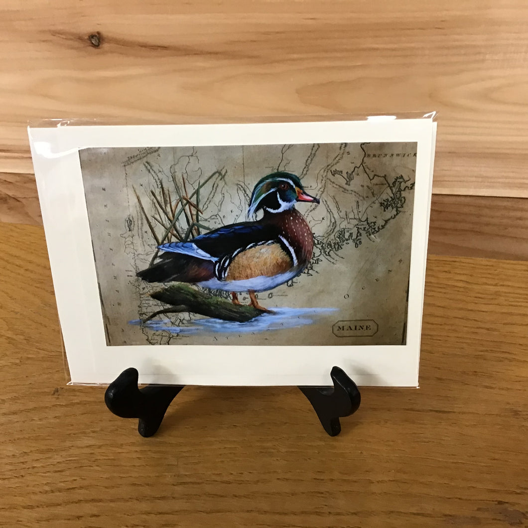 Wood Duck Notecard - P. Pendergast